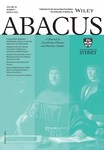 Abacus-a Journal Of Accounting Finance And Business Studies