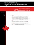 Canadian Journal Of Agricultural Economics-revue Canadienne D Agroeconomie