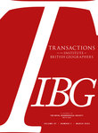 Transactions Of The Institute Of British Geographers