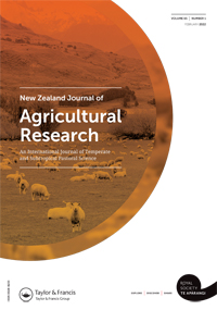 New Zealand Journal Of Agricultural Research