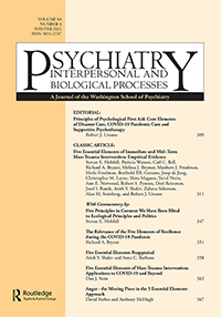 Psychiatry-interpersonal And Biological Processes