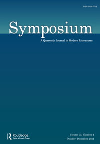 Symposium-a Quarterly Journal In Modern Literatures