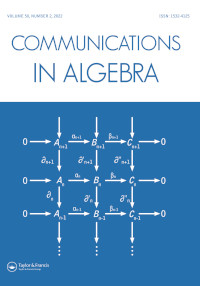 Communications In Algebra