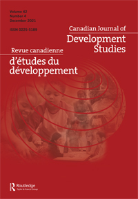 Canadian Journal Of Development Studies-revue Canadienne D Etudes Du Developpement