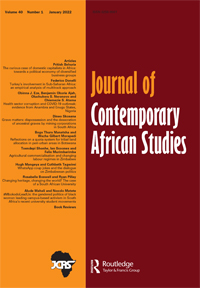 Journal Of Contemporary African Studies