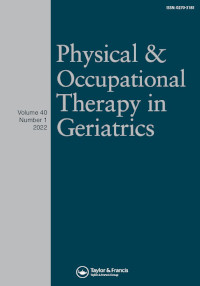 Physical & Occupational Therapy In Geriatrics