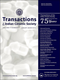 Transactions Of The Indian Ceramic Society