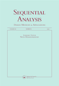 Sequential Analysis-design Methods And Applications