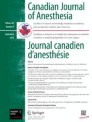 Canadian Journal Of Anesthesia-journal Canadien D Anesthesie