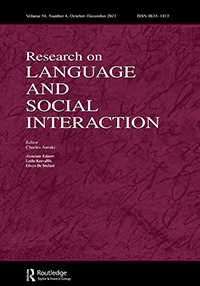 Research On Language And Social Interaction