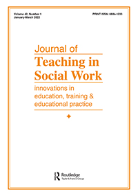 Journal Of Teaching In Social Work