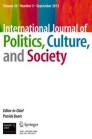 International Journal Of Politics Culture And Society