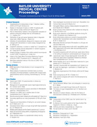 Baylor University Medical Center Proceedings