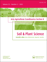 Acta Agriculturae Scandinavica Section B-soil And Plant Science