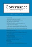 Governance-an International Journal Of Policy Administration And Institutions