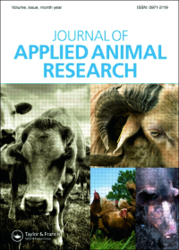 Journal Of Applied Animal Research