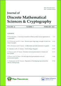 Journal Of Discrete Mathematical Sciences & Cryptography