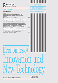 Economics Of Innovation And New Technology