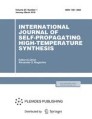 International Journal Of Self-propagating High-temperature Synthesis