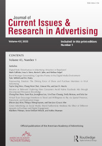 Journal Of Current Issues And Research In Advertising