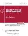 Glass Physics And Chemistry