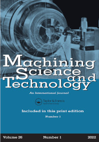 Machining Science And Technology