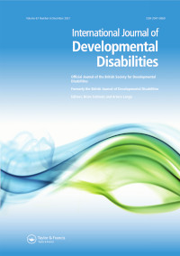 International Journal Of Developmental Disabilities