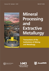 Mineral Processing And Extractive Metallurgy-transactions Of The Institutions Of Mining And Metallurgy